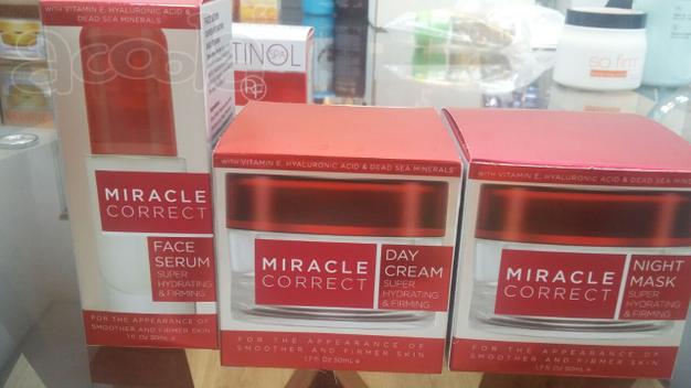 Крем для лица, шеи, зоны декольте после 50 лет: Miracle Correct 55+ с пептидами, гиалуроновой кислотой, минералами Мёртвого моря